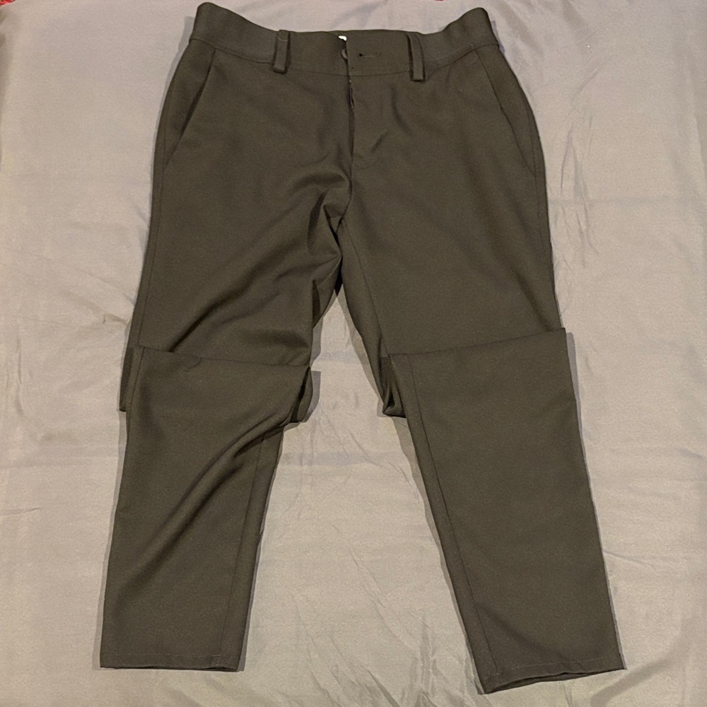 Haggar Men's Charcoal Stretch Dress Pants